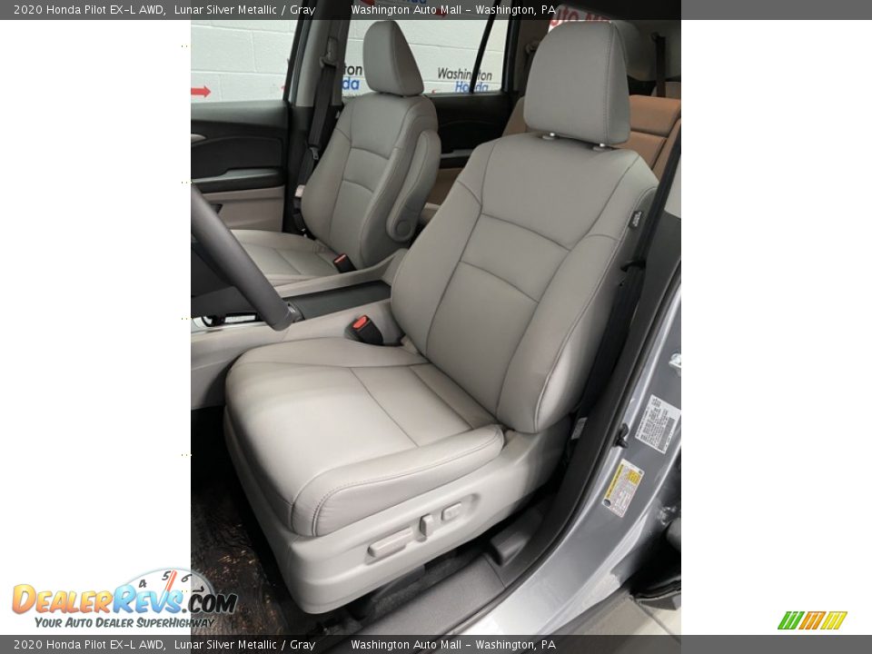 2020 Honda Pilot EX-L AWD Lunar Silver Metallic / Gray Photo #14
