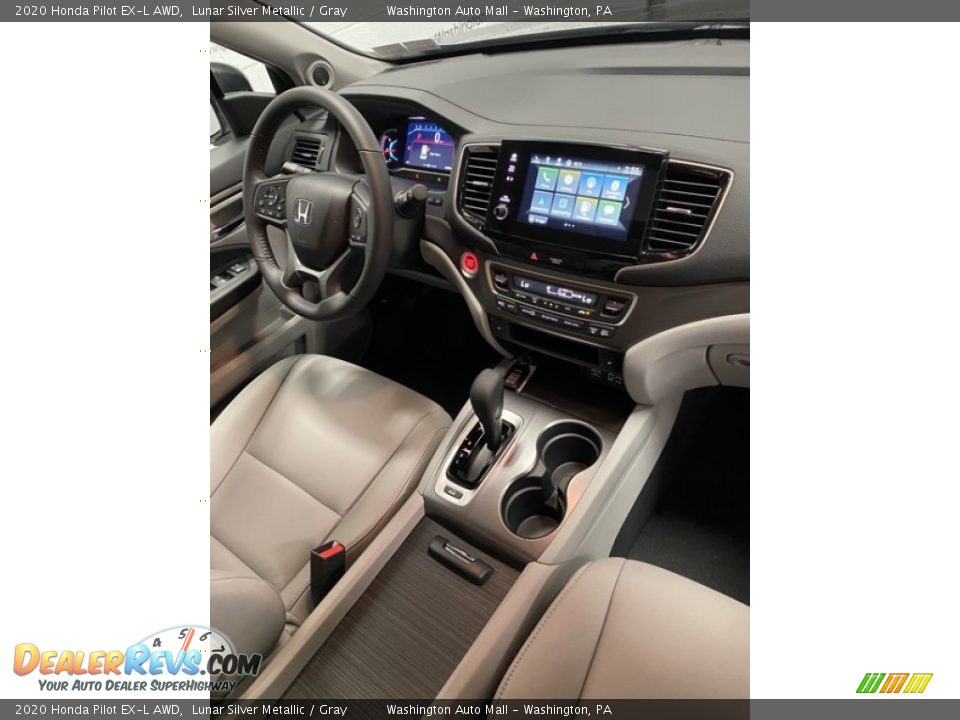 2020 Honda Pilot EX-L AWD Lunar Silver Metallic / Gray Photo #27