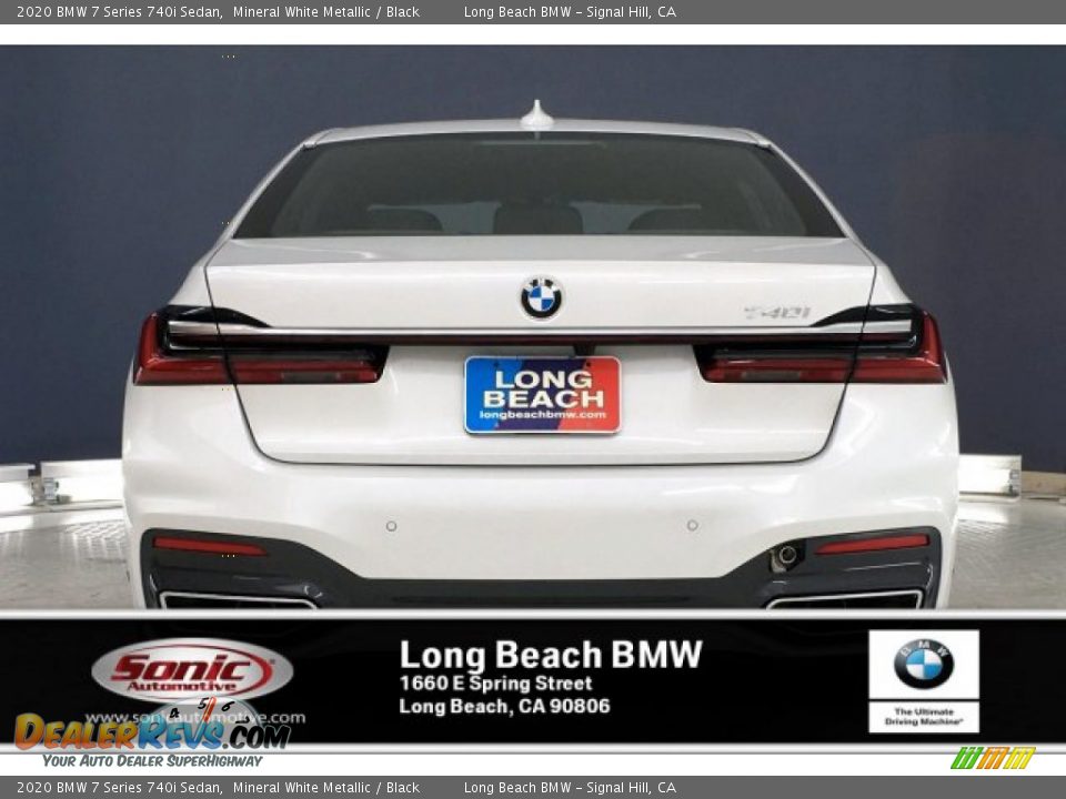 2020 BMW 7 Series 740i Sedan Mineral White Metallic / Black Photo #3