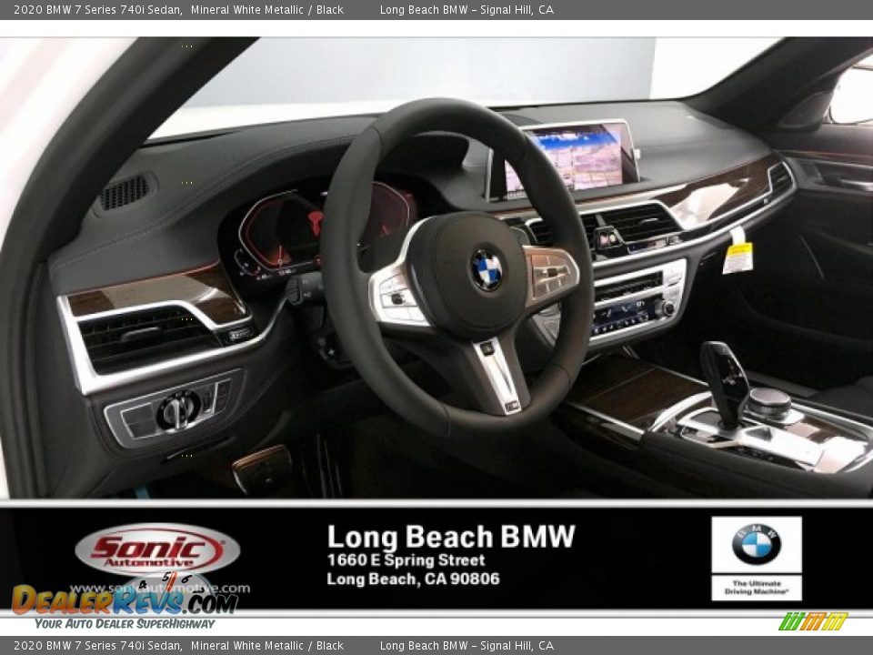 2020 BMW 7 Series 740i Sedan Mineral White Metallic / Black Photo #4