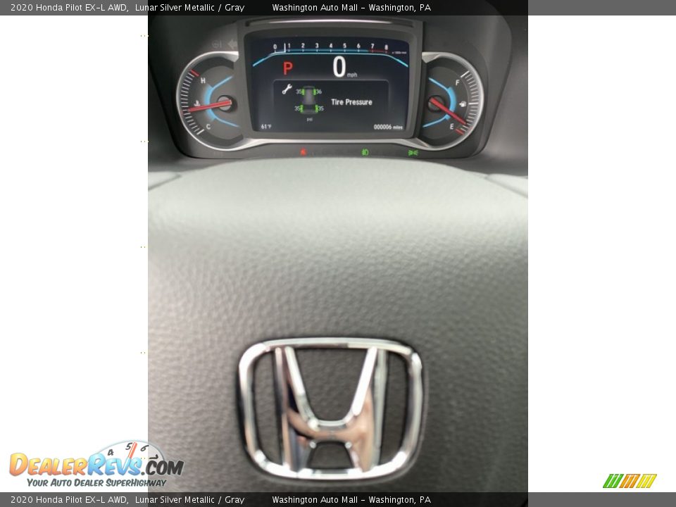 2020 Honda Pilot EX-L AWD Lunar Silver Metallic / Gray Photo #30