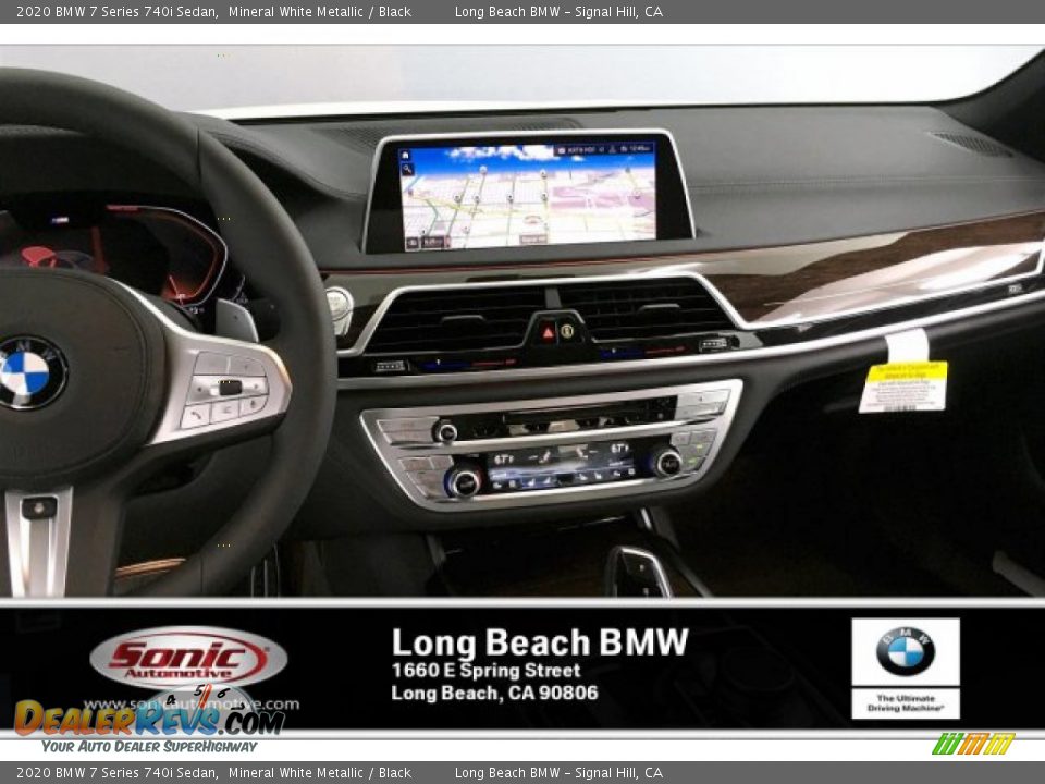 2020 BMW 7 Series 740i Sedan Mineral White Metallic / Black Photo #5