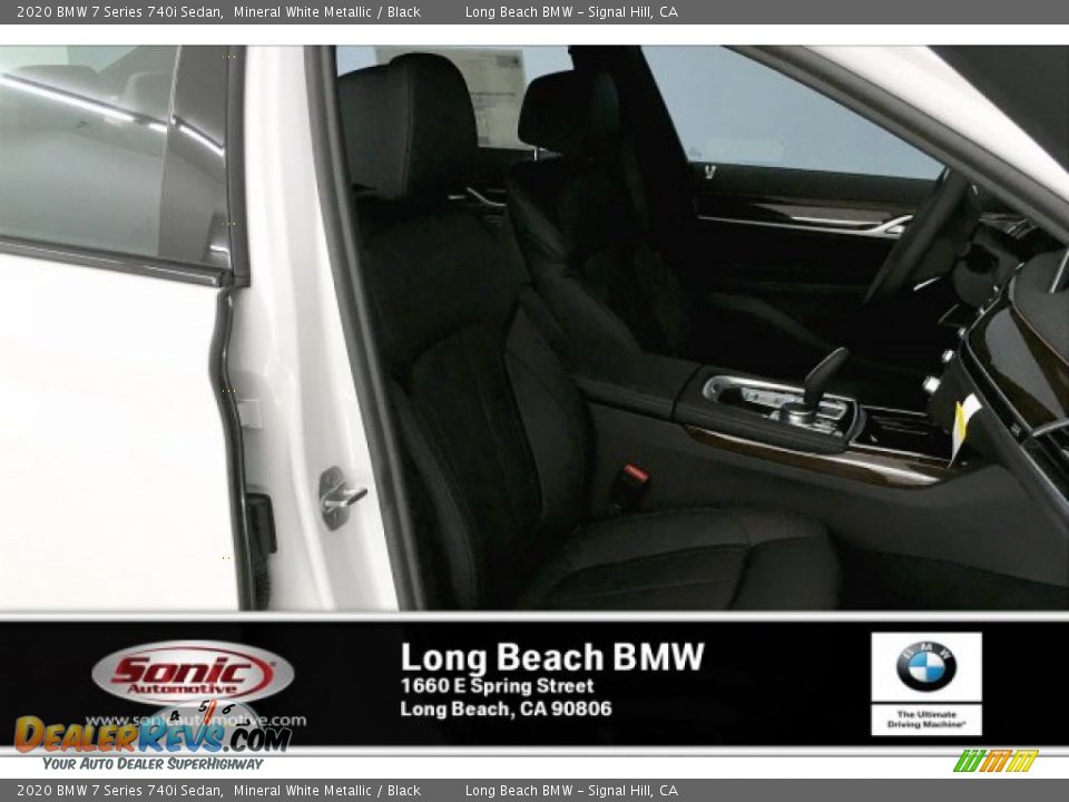 2020 BMW 7 Series 740i Sedan Mineral White Metallic / Black Photo #7