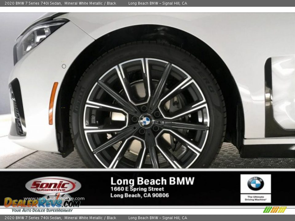2020 BMW 7 Series 740i Sedan Mineral White Metallic / Black Photo #9