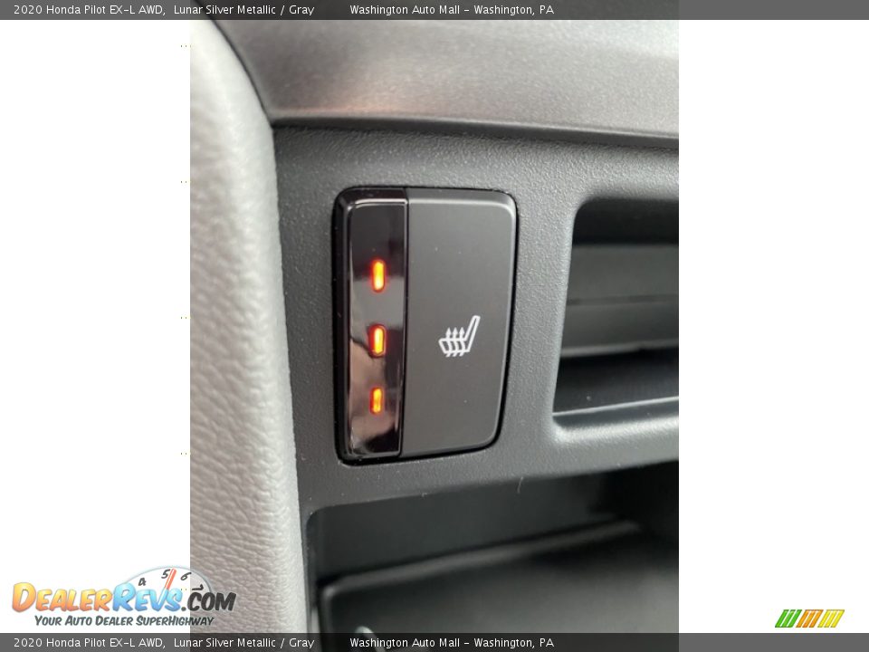 2020 Honda Pilot EX-L AWD Lunar Silver Metallic / Gray Photo #36