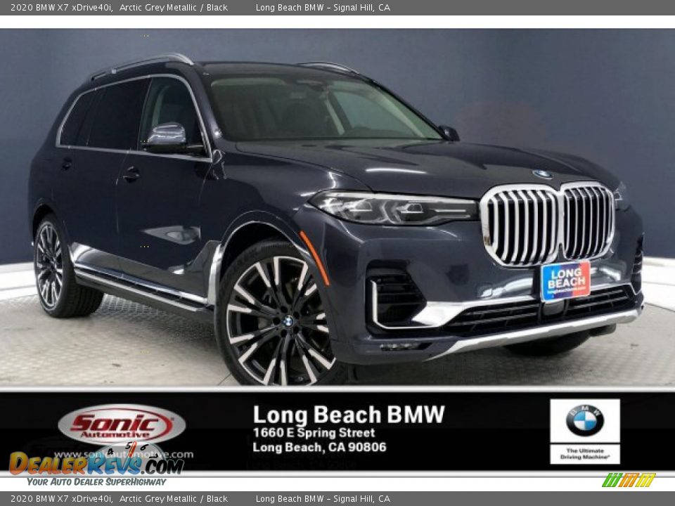 2020 BMW X7 xDrive40i Arctic Grey Metallic / Black Photo #1