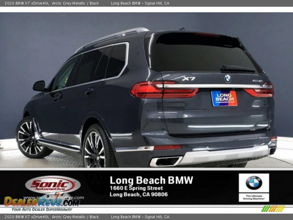 2020 BMW X7 xDrive40i Arctic Grey Metallic / Black Photo #2