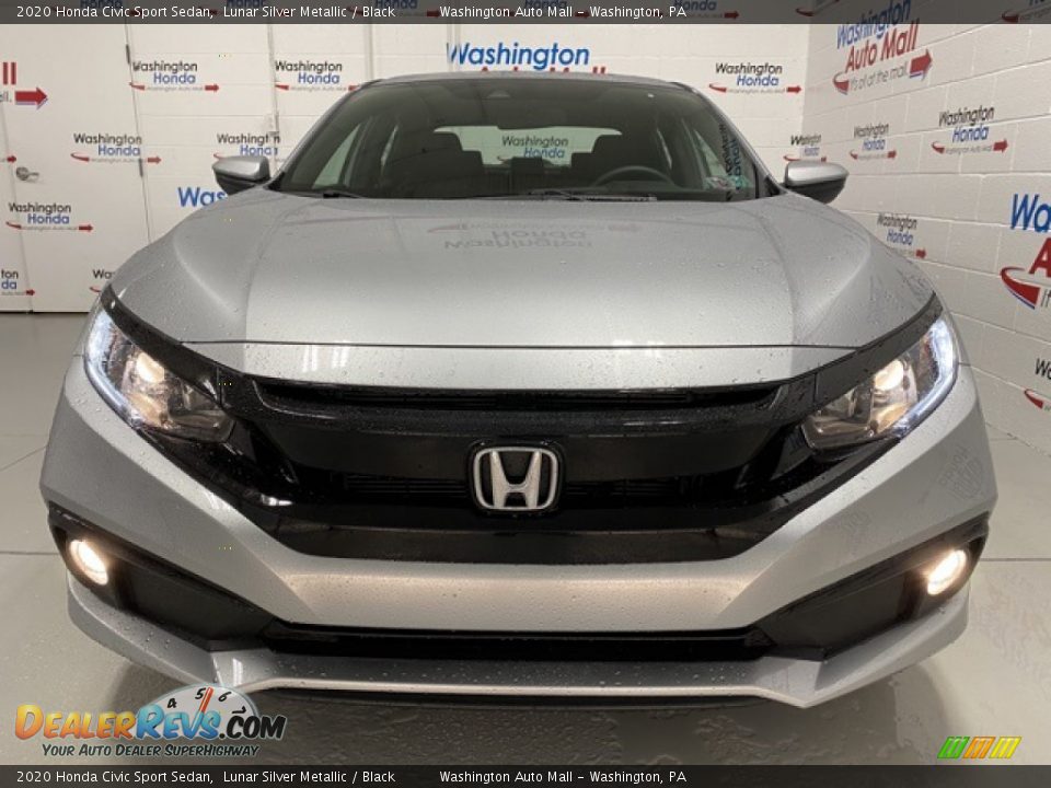 2020 Honda Civic Sport Sedan Lunar Silver Metallic / Black Photo #3