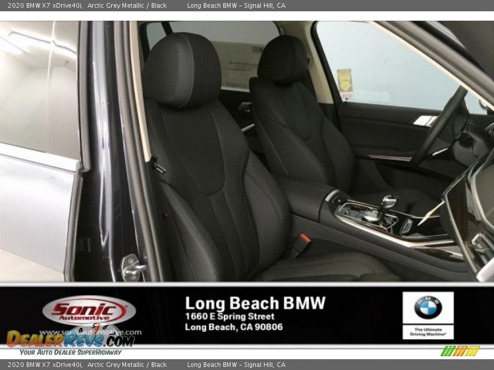 2020 BMW X7 xDrive40i Arctic Grey Metallic / Black Photo #7