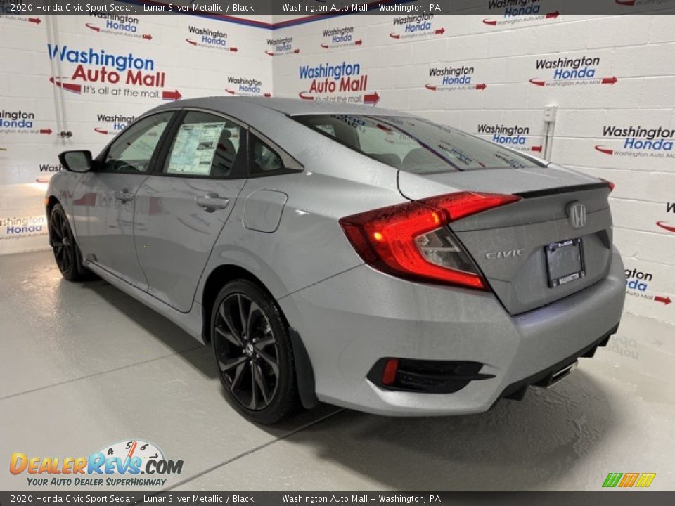 2020 Honda Civic Sport Sedan Lunar Silver Metallic / Black Photo #5