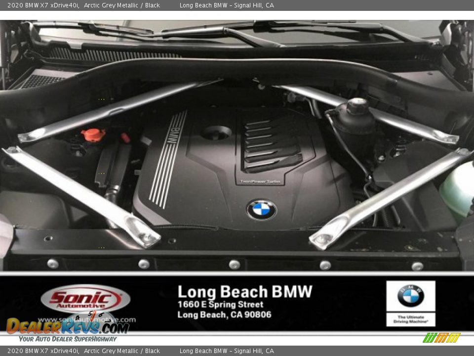 2020 BMW X7 xDrive40i Arctic Grey Metallic / Black Photo #8