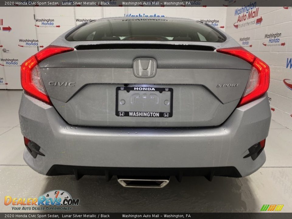 2020 Honda Civic Sport Sedan Lunar Silver Metallic / Black Photo #6