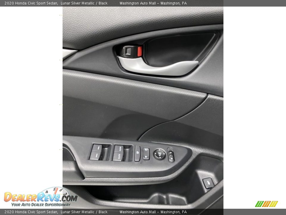 2020 Honda Civic Sport Sedan Lunar Silver Metallic / Black Photo #10