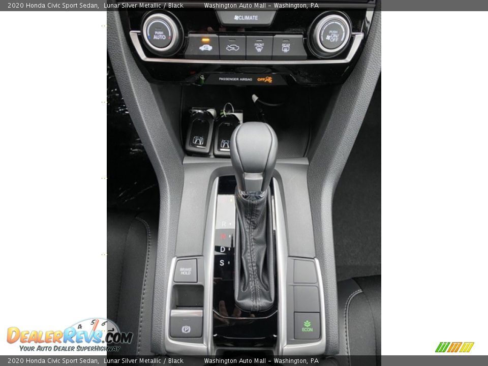 2020 Honda Civic Sport Sedan Lunar Silver Metallic / Black Photo #26