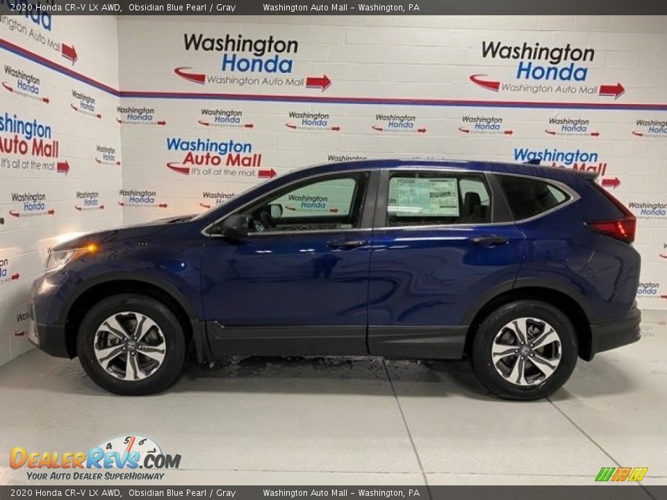 2020 Honda CR-V LX AWD Obsidian Blue Pearl / Gray Photo #5