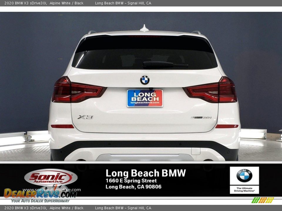 2020 BMW X3 sDrive30i Alpine White / Black Photo #3