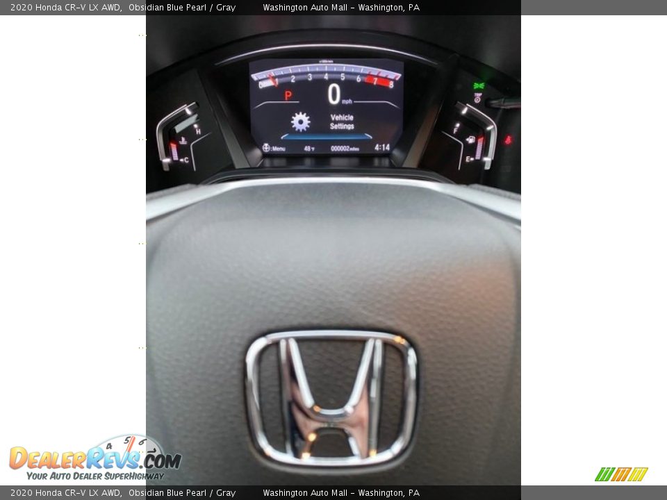 2020 Honda CR-V LX AWD Obsidian Blue Pearl / Gray Photo #26