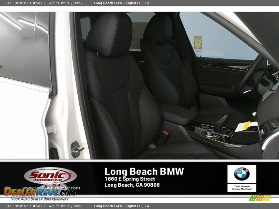 2020 BMW X3 sDrive30i Alpine White / Black Photo #7