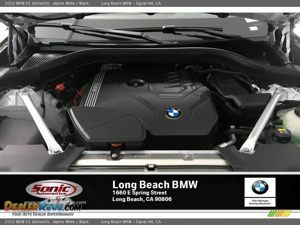2020 BMW X3 sDrive30i Alpine White / Black Photo #8