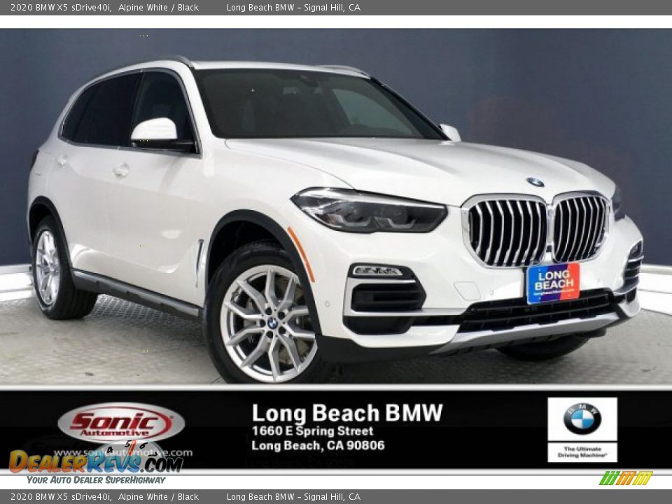 2020 BMW X5 sDrive40i Alpine White / Black Photo #1