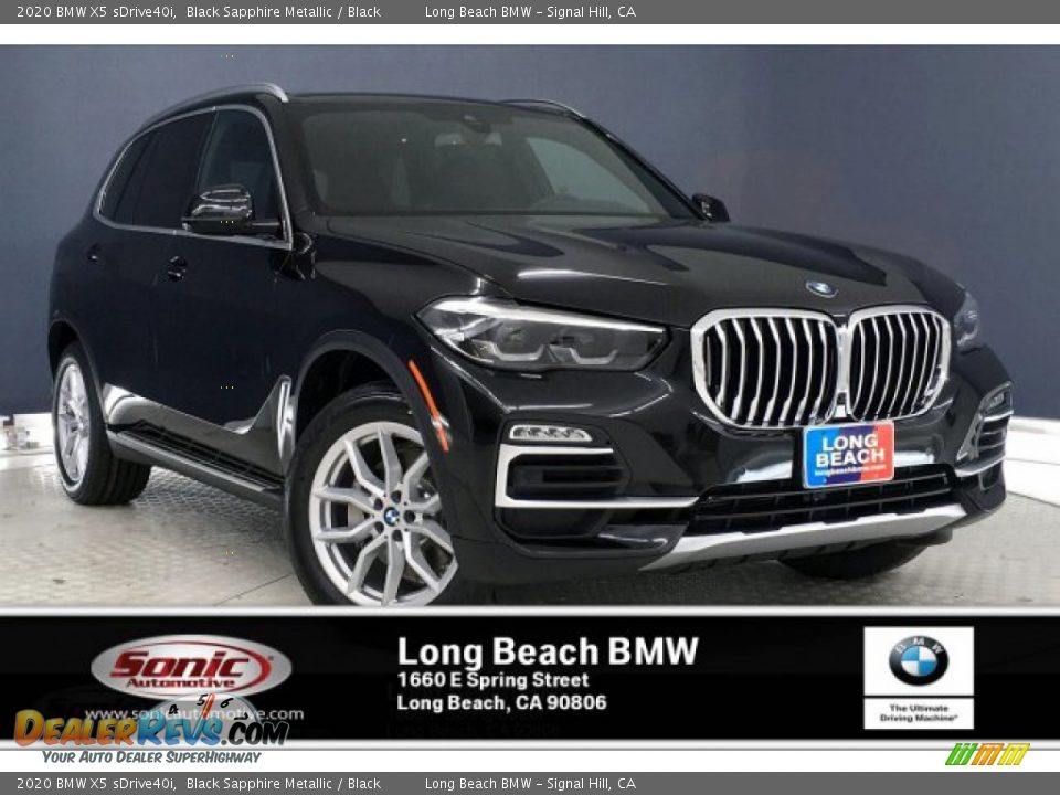 2020 BMW X5 sDrive40i Black Sapphire Metallic / Black Photo #1