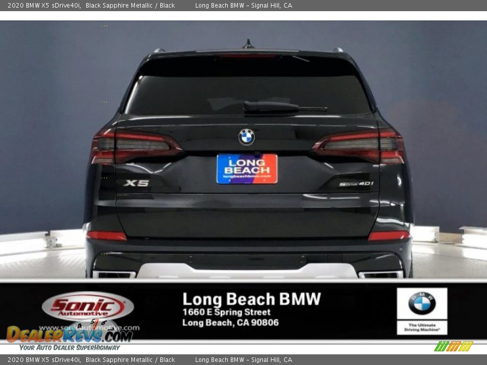2020 BMW X5 sDrive40i Black Sapphire Metallic / Black Photo #3