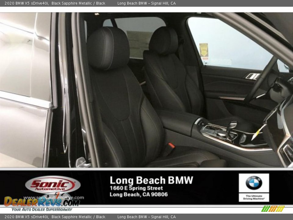 2020 BMW X5 sDrive40i Black Sapphire Metallic / Black Photo #7
