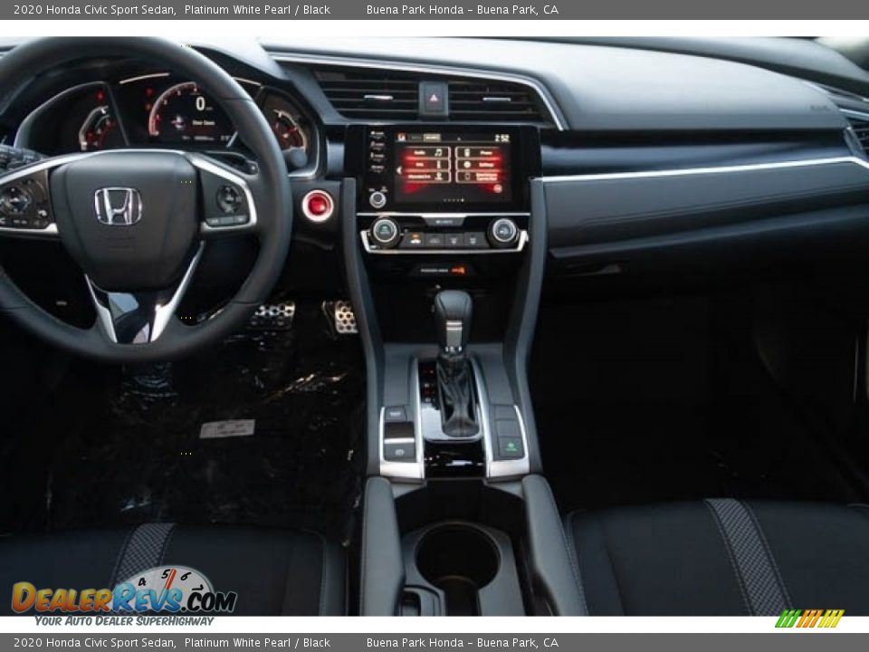 2020 Honda Civic Sport Sedan Platinum White Pearl / Black Photo #18