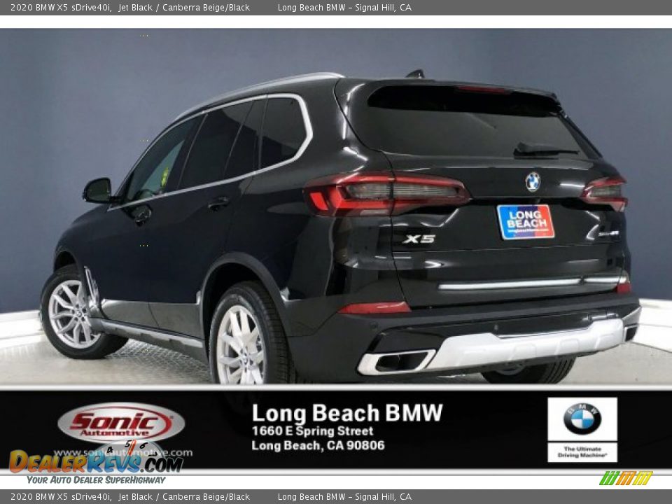 2020 BMW X5 sDrive40i Jet Black / Canberra Beige/Black Photo #2