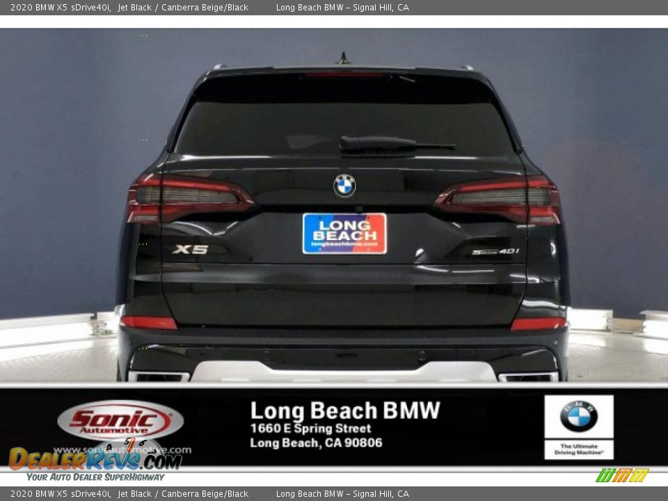 2020 BMW X5 sDrive40i Jet Black / Canberra Beige/Black Photo #3