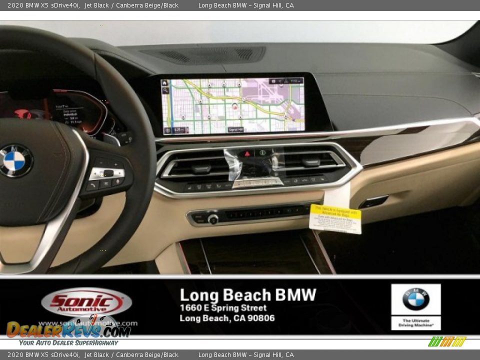 2020 BMW X5 sDrive40i Jet Black / Canberra Beige/Black Photo #5