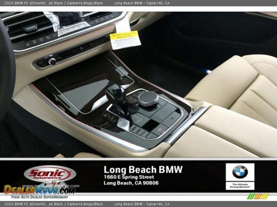 2020 BMW X5 sDrive40i Jet Black / Canberra Beige/Black Photo #6
