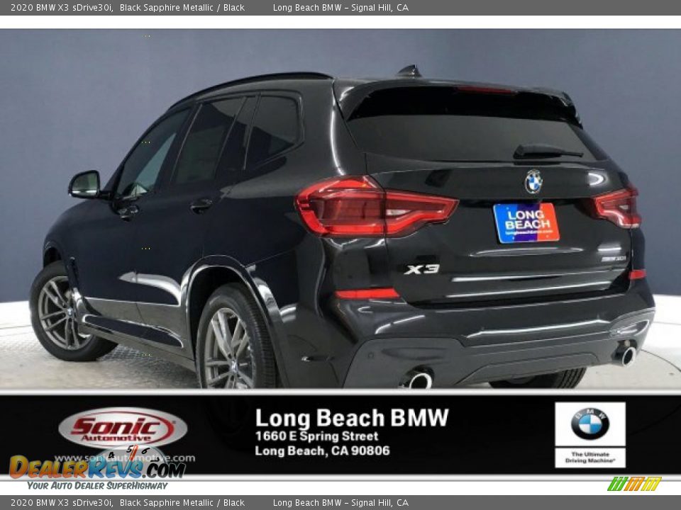 2020 BMW X3 sDrive30i Black Sapphire Metallic / Black Photo #2