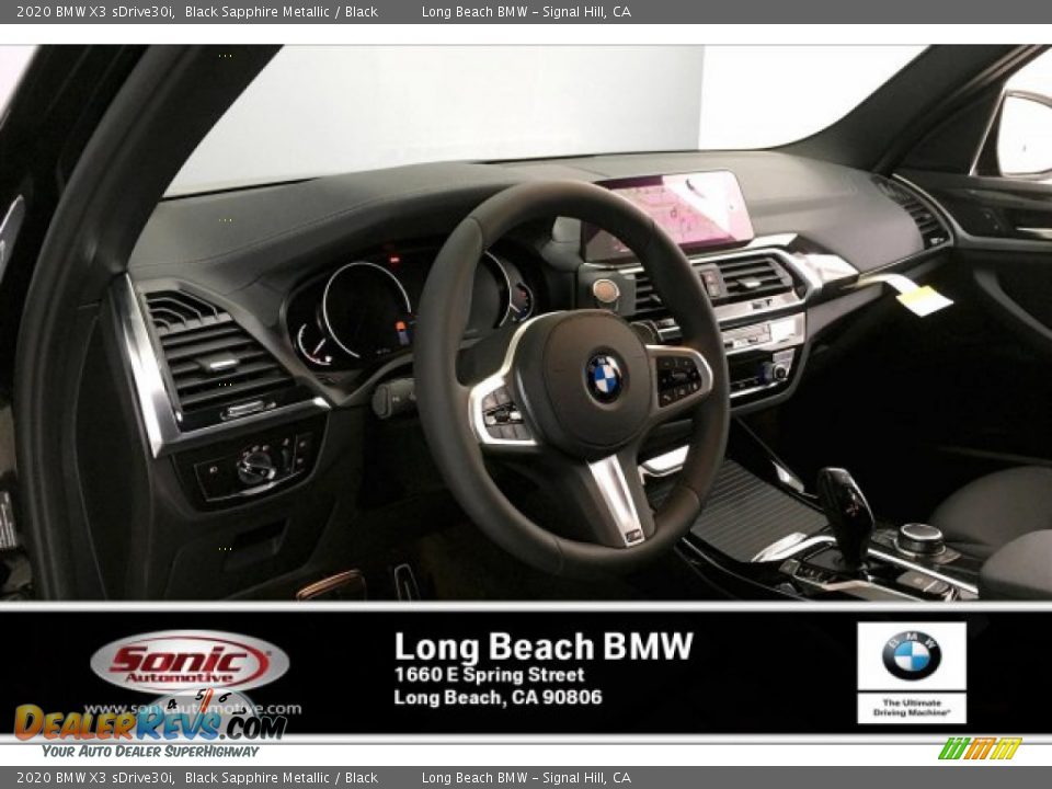 2020 BMW X3 sDrive30i Black Sapphire Metallic / Black Photo #4