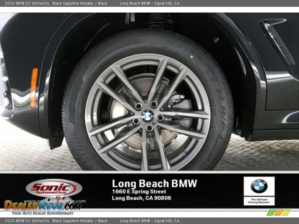 2020 BMW X3 sDrive30i Black Sapphire Metallic / Black Photo #9