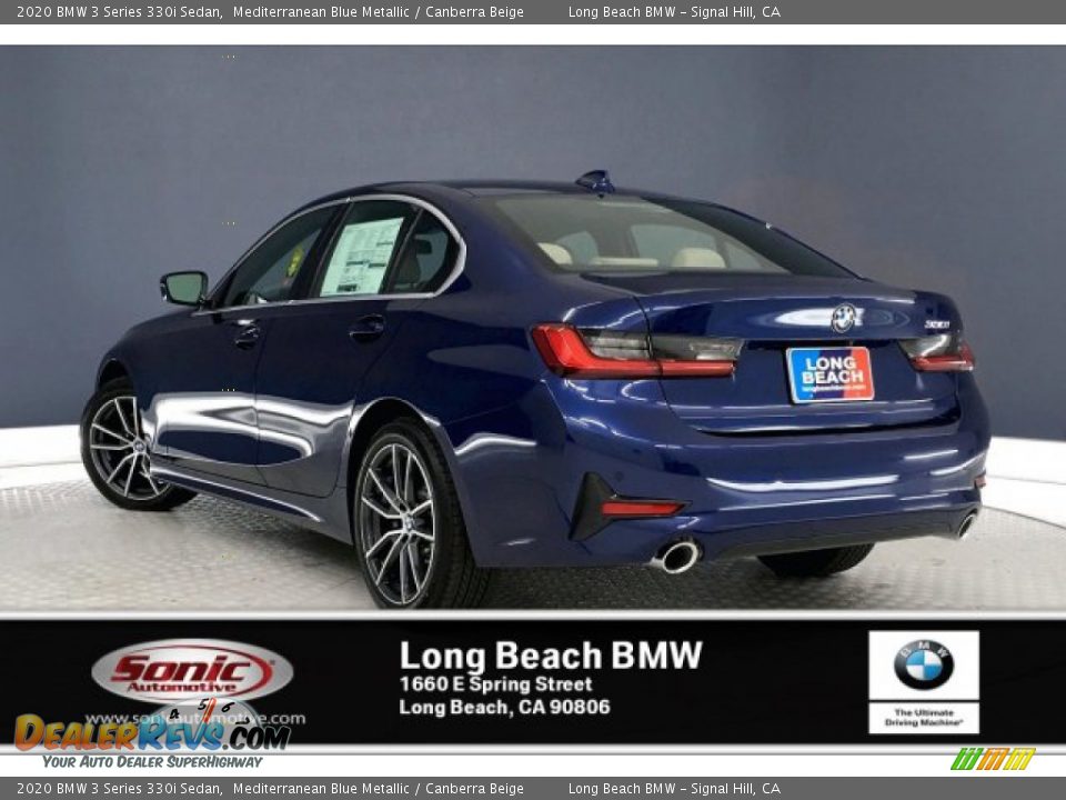 2020 BMW 3 Series 330i Sedan Mediterranean Blue Metallic / Canberra Beige Photo #2
