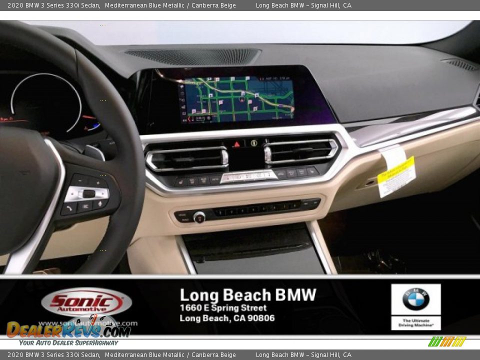 2020 BMW 3 Series 330i Sedan Mediterranean Blue Metallic / Canberra Beige Photo #4