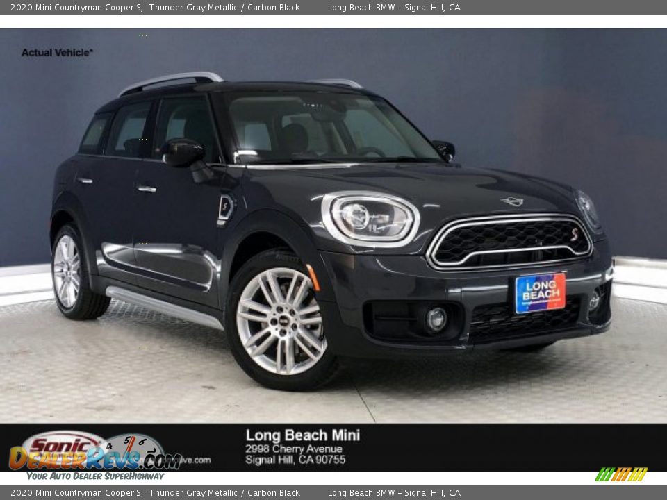 2020 Mini Countryman Cooper S Thunder Gray Metallic / Carbon Black Photo #1