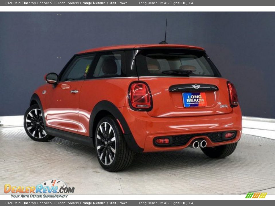 2020 Mini Hardtop Cooper S 2 Door Solaris Orange Metallic / Malt Brown Photo #2