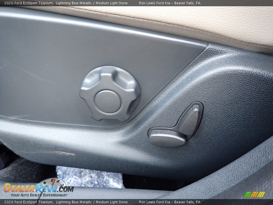 2020 Ford EcoSport Titanium Lightning Blue Metallic / Medium Light Stone Photo #12