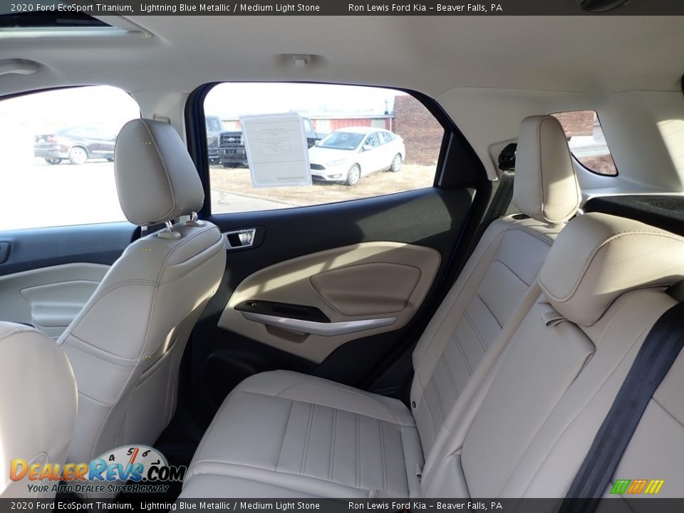 2020 Ford EcoSport Titanium Lightning Blue Metallic / Medium Light Stone Photo #15