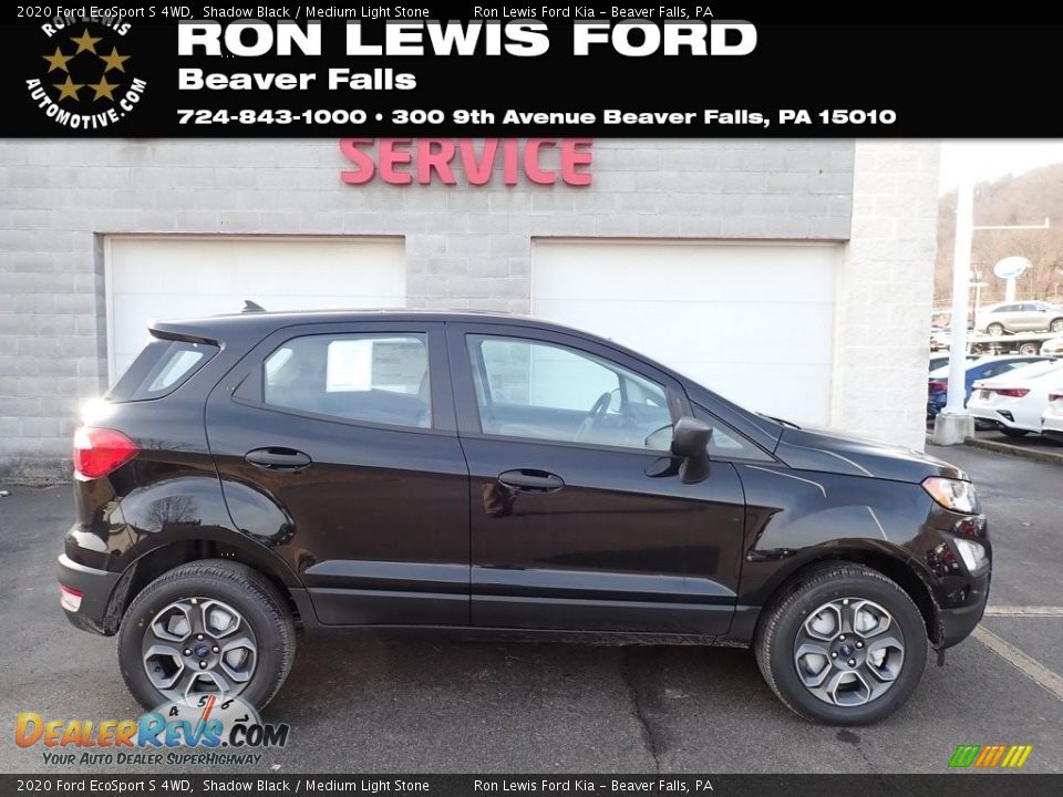 2020 Ford EcoSport S 4WD Shadow Black / Medium Light Stone Photo #1