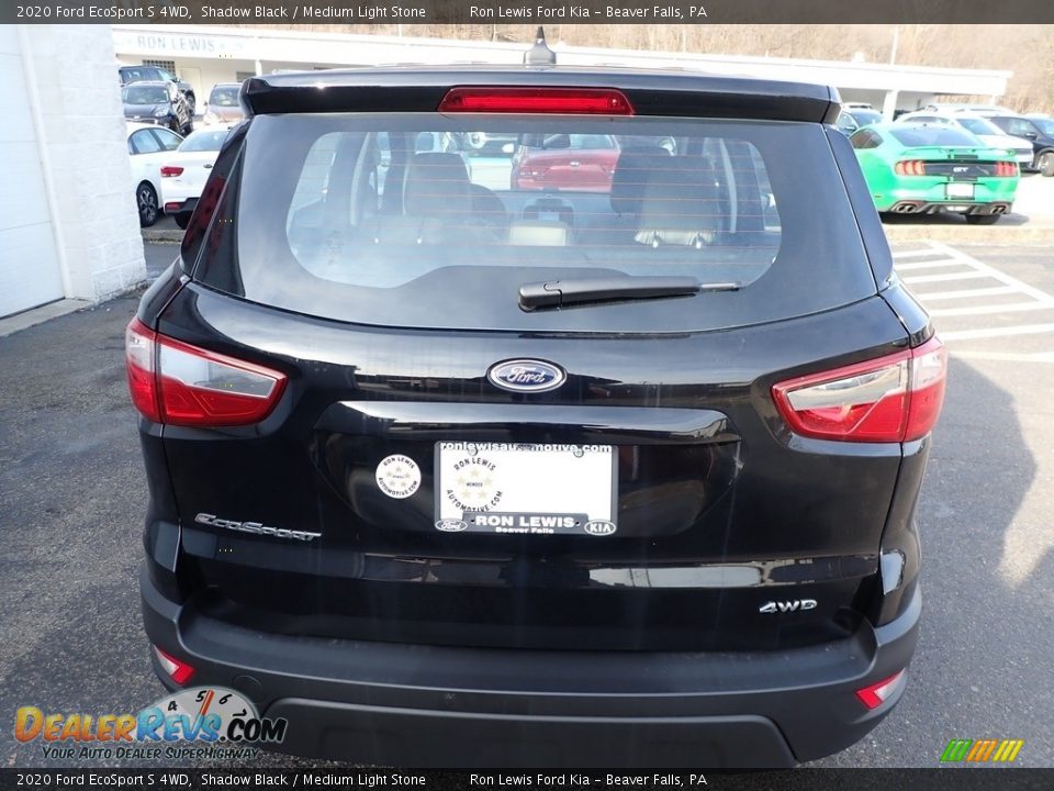 2020 Ford EcoSport S 4WD Shadow Black / Medium Light Stone Photo #4