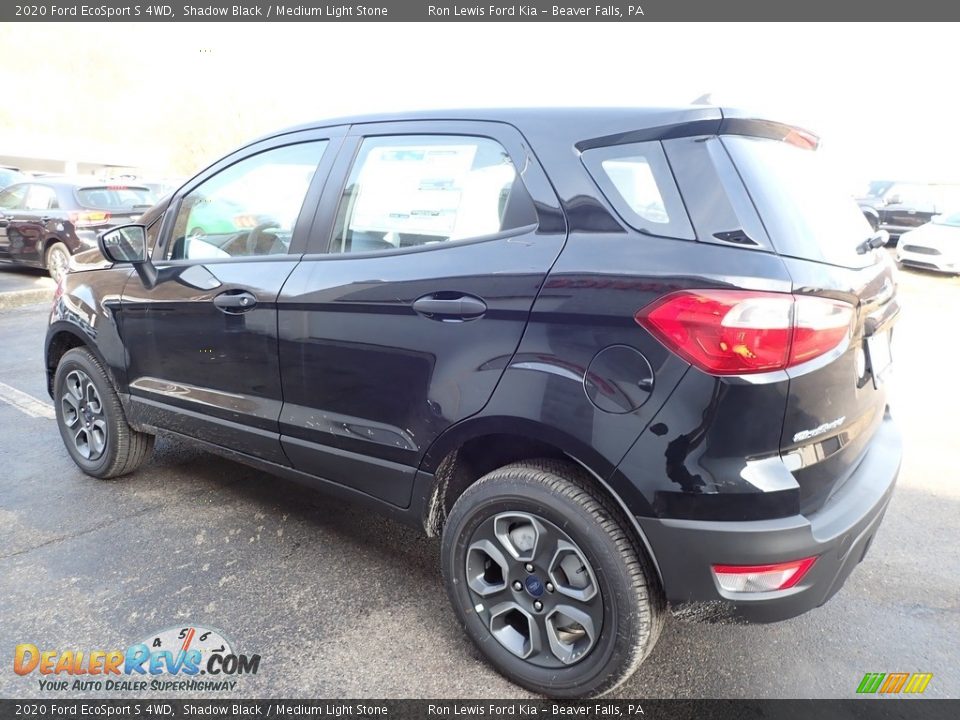 2020 Ford EcoSport S 4WD Shadow Black / Medium Light Stone Photo #5