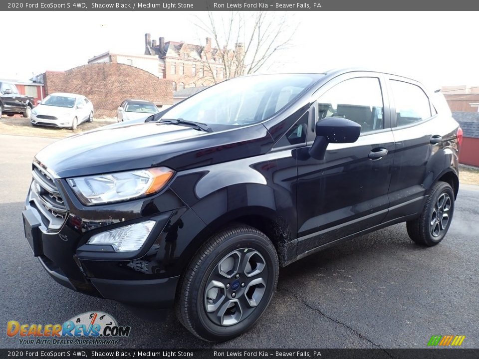 2020 Ford EcoSport S 4WD Shadow Black / Medium Light Stone Photo #7