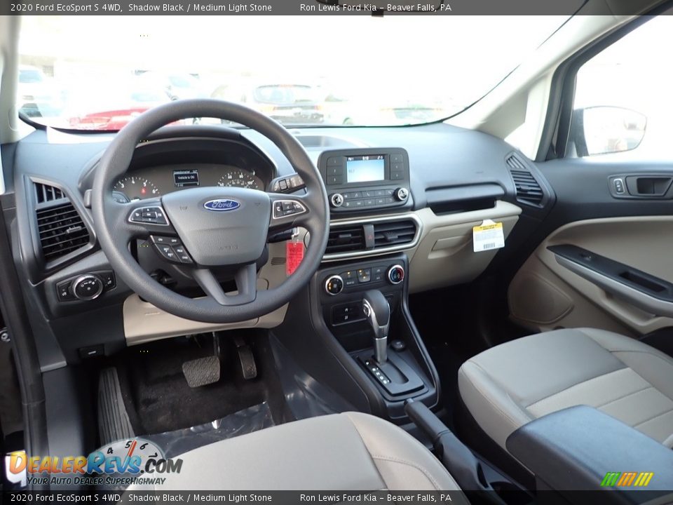 2020 Ford EcoSport S 4WD Shadow Black / Medium Light Stone Photo #14