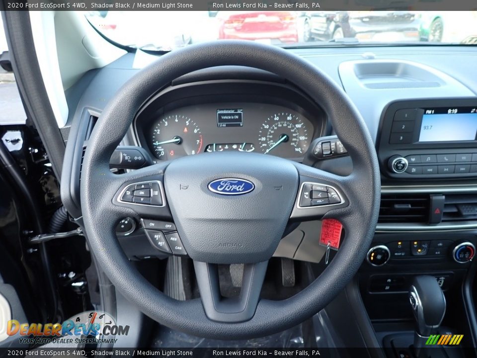 2020 Ford EcoSport S 4WD Shadow Black / Medium Light Stone Photo #17