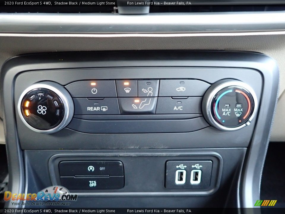 2020 Ford EcoSport S 4WD Shadow Black / Medium Light Stone Photo #20