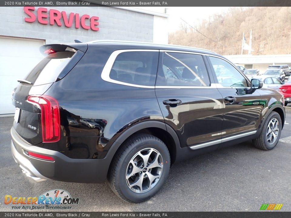 2020 Kia Telluride EX AWD Ebony Black / Gray Photo #2
