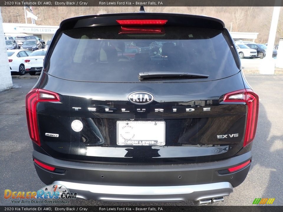 2020 Kia Telluride EX AWD Ebony Black / Gray Photo #3